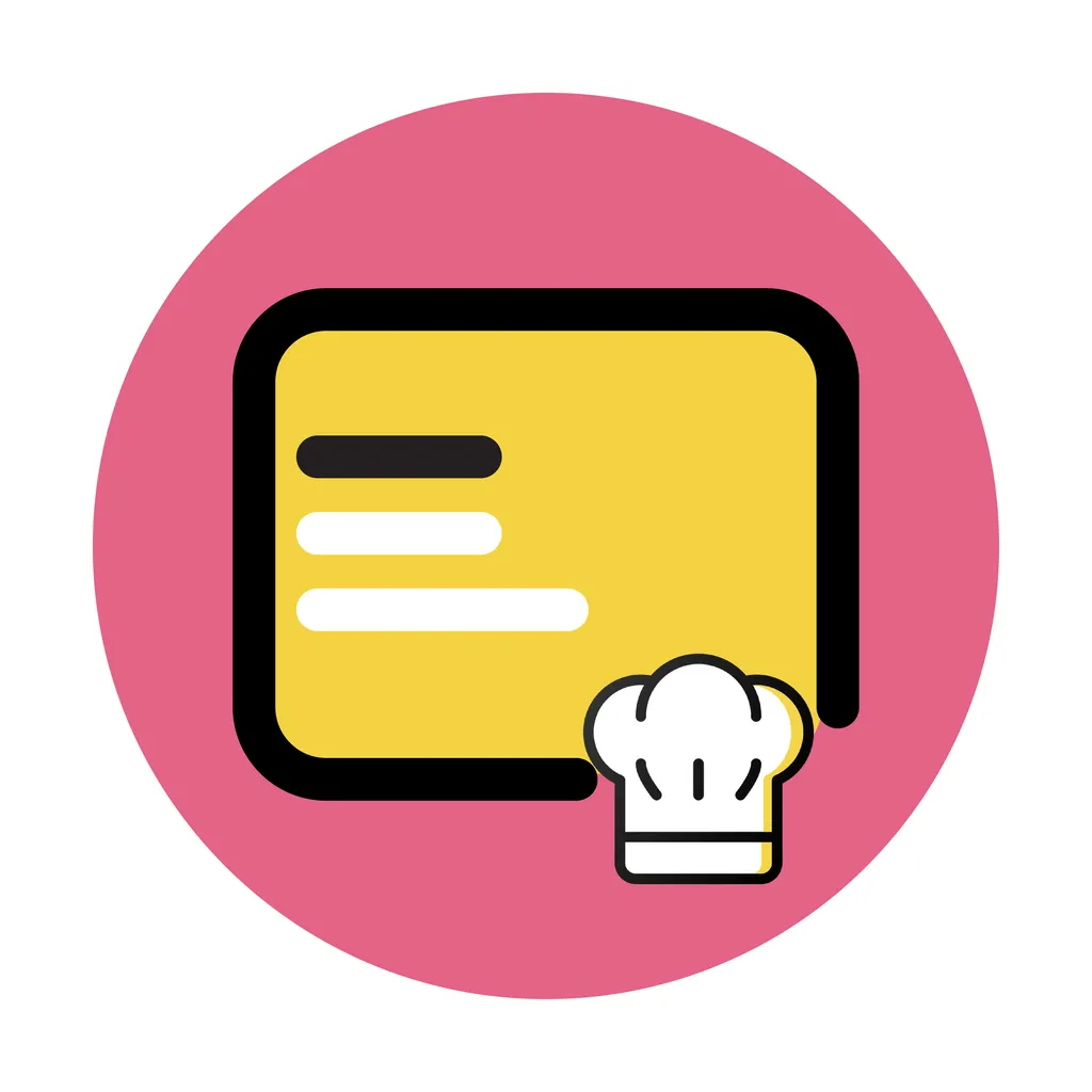 A kitchen display screen listing the order lines still to be made, marked with a chef’s hat